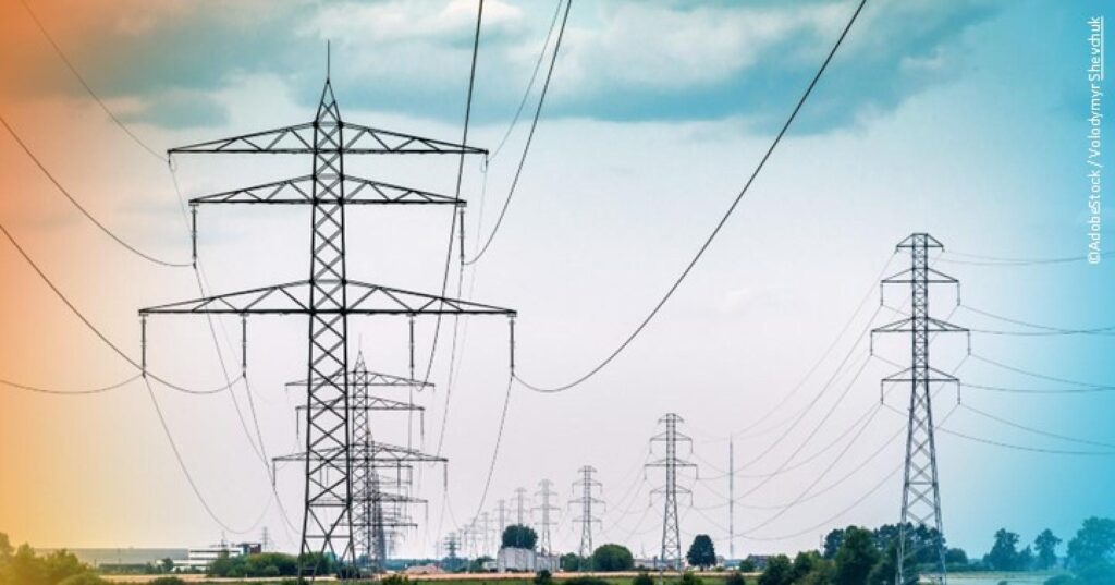 Rede eletrica serve varios operadores